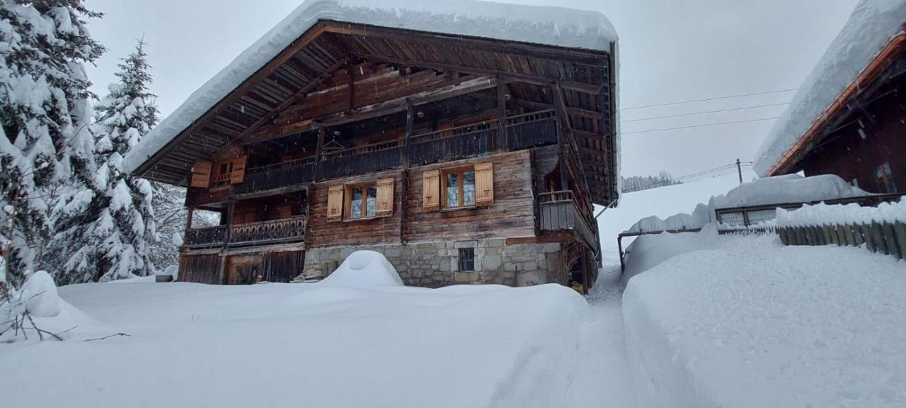 Charmieux Appartement En Chalet Typique Ле-Гран-Борнан Экстерьер фото